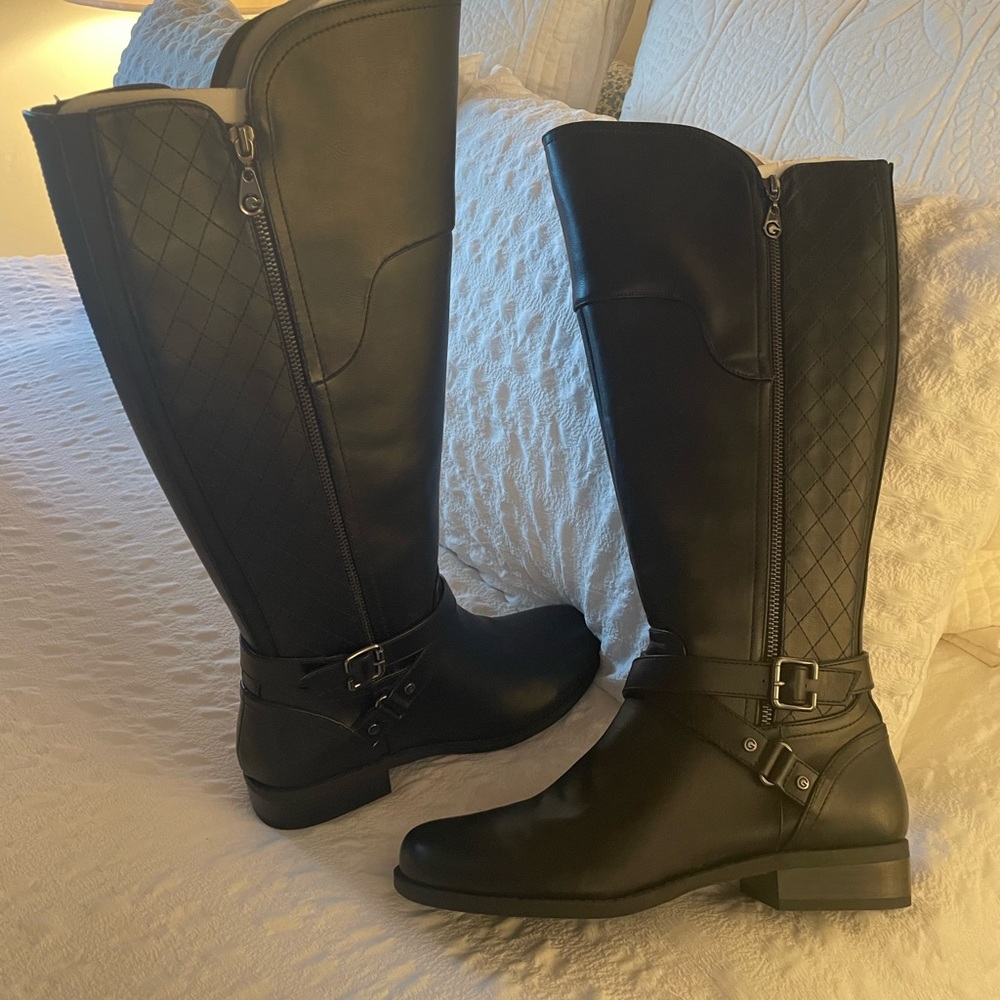 Brand new boots from macys!  Sharp, above the knee.